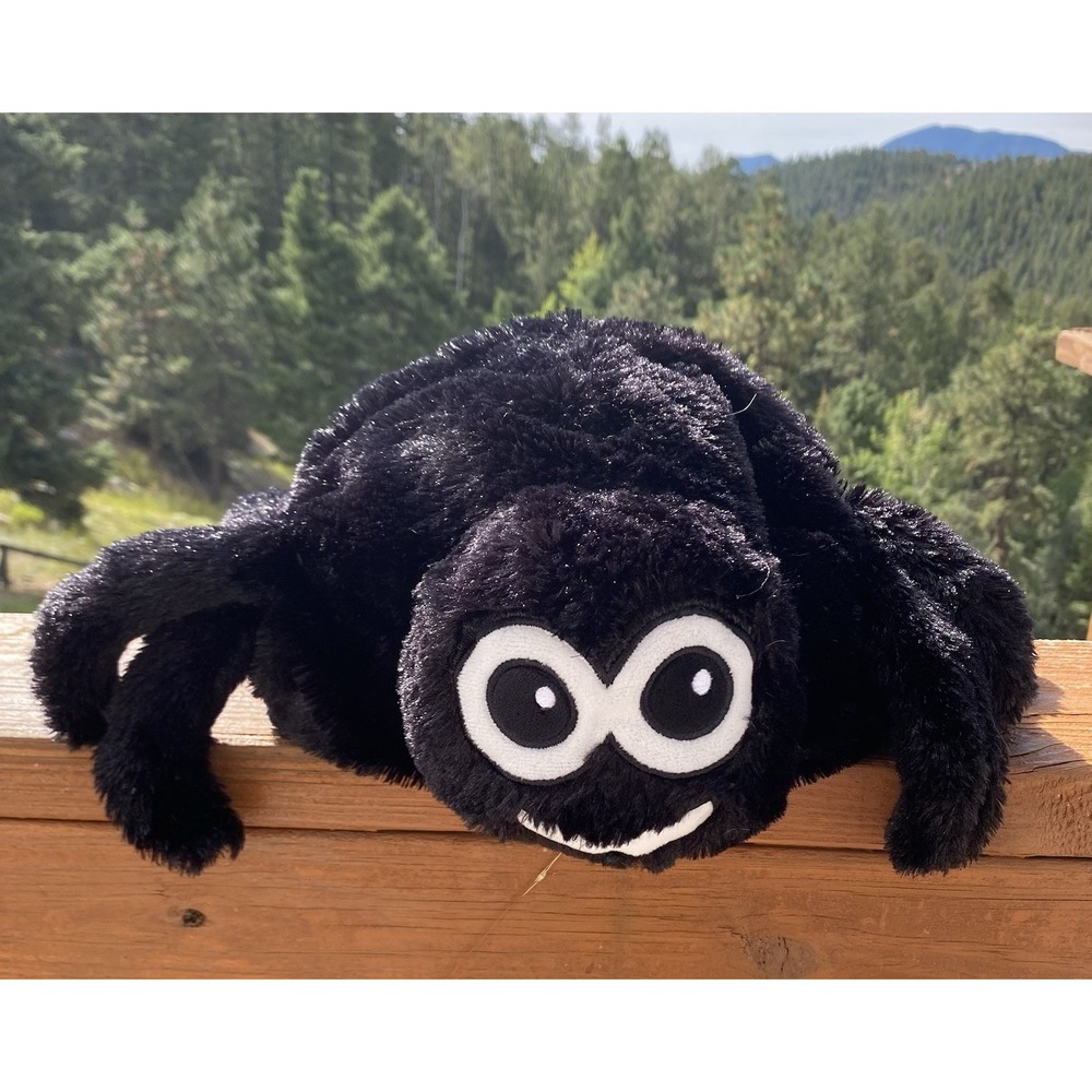 Faux Fur Black Spider Halloween Costume Hat Child Adult Decor Silly